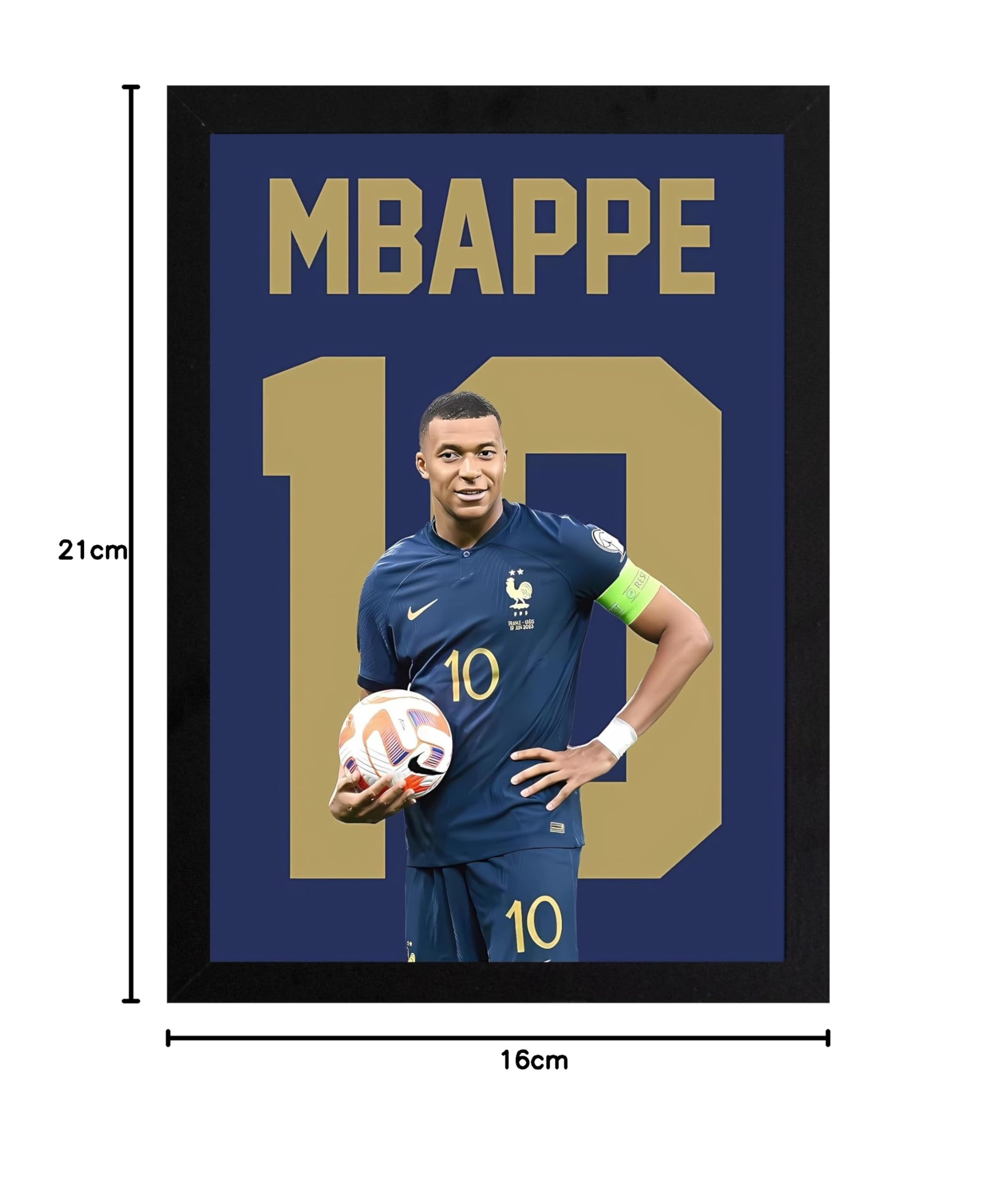 Iconic Kylian Mbappe - Number 10 France Team Shirt - A5 Art Print